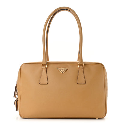 Prada Saffiano Lux Bowler Caramel 1 of 17