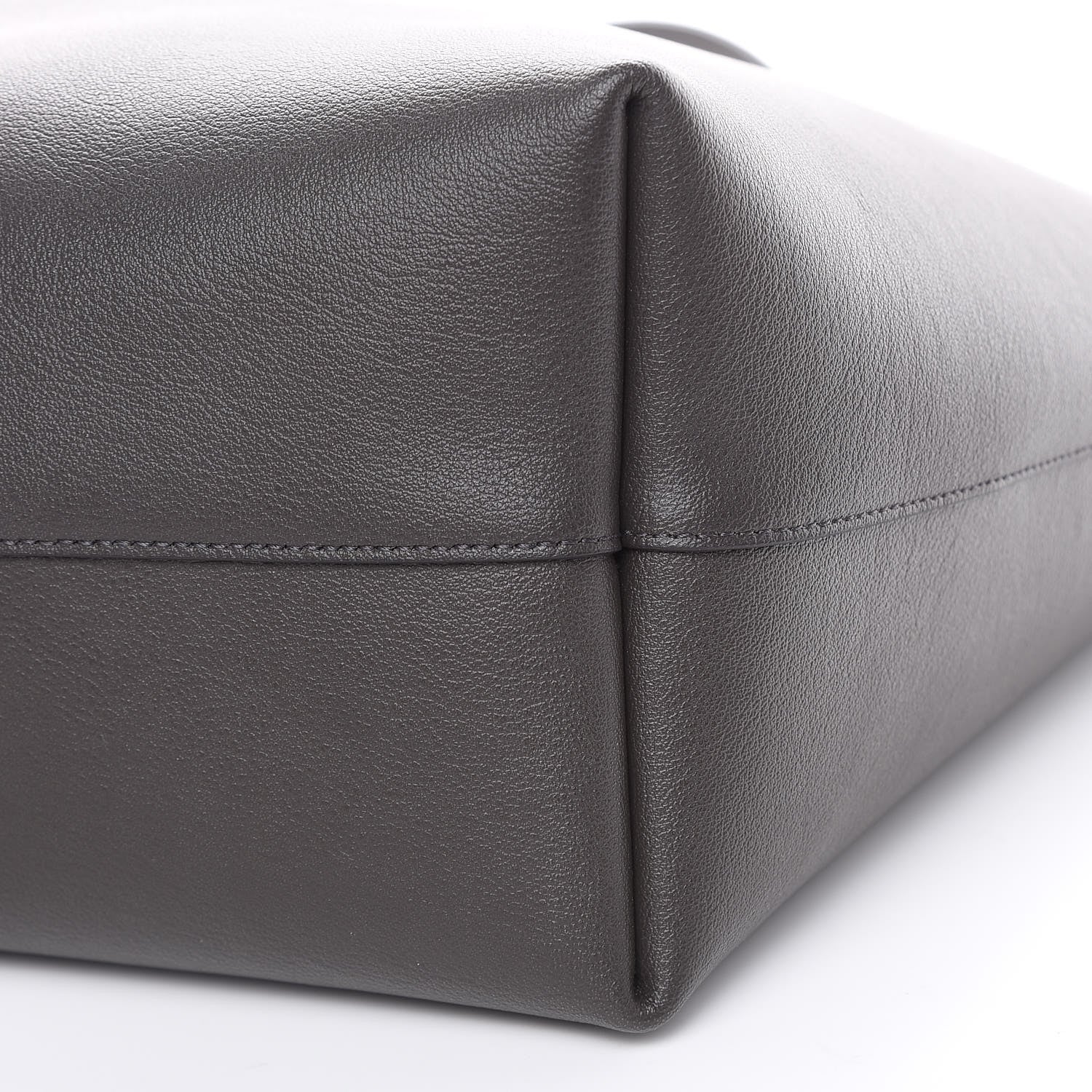 Saint Laurent Calfskin Large Shopping Tote Coal 8 of 12
