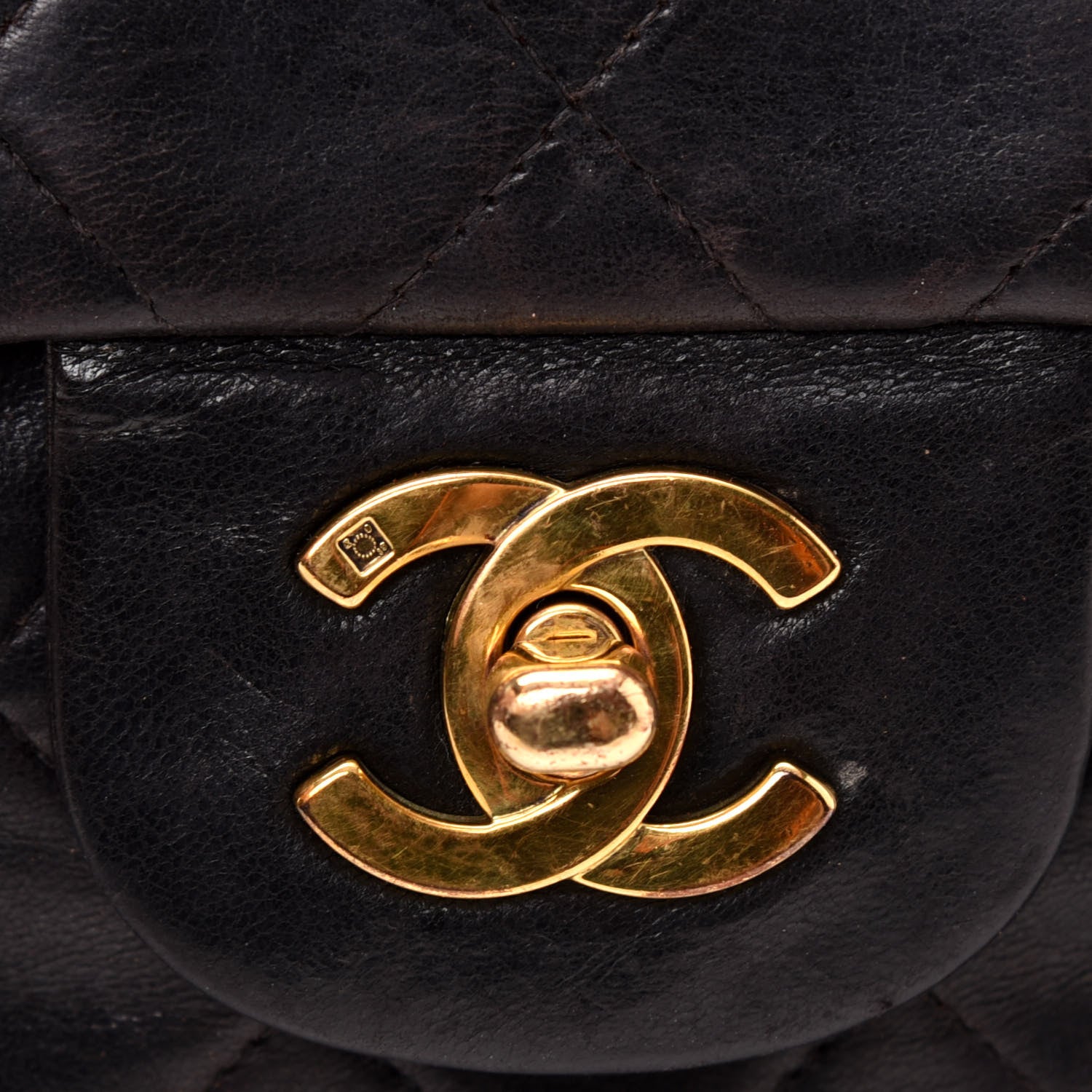 Chanel Lambskin Quilted Small Double Flap Black 17 of 18