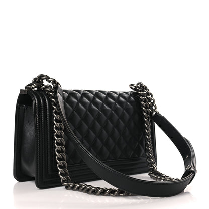 Chanel Caviar Quilted Medium Boy Flap Black 4 of 11