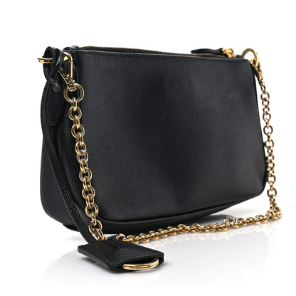 Prada Saffiano Lux Re-Edition 2000 Shoulder Bag Black 3 of 8