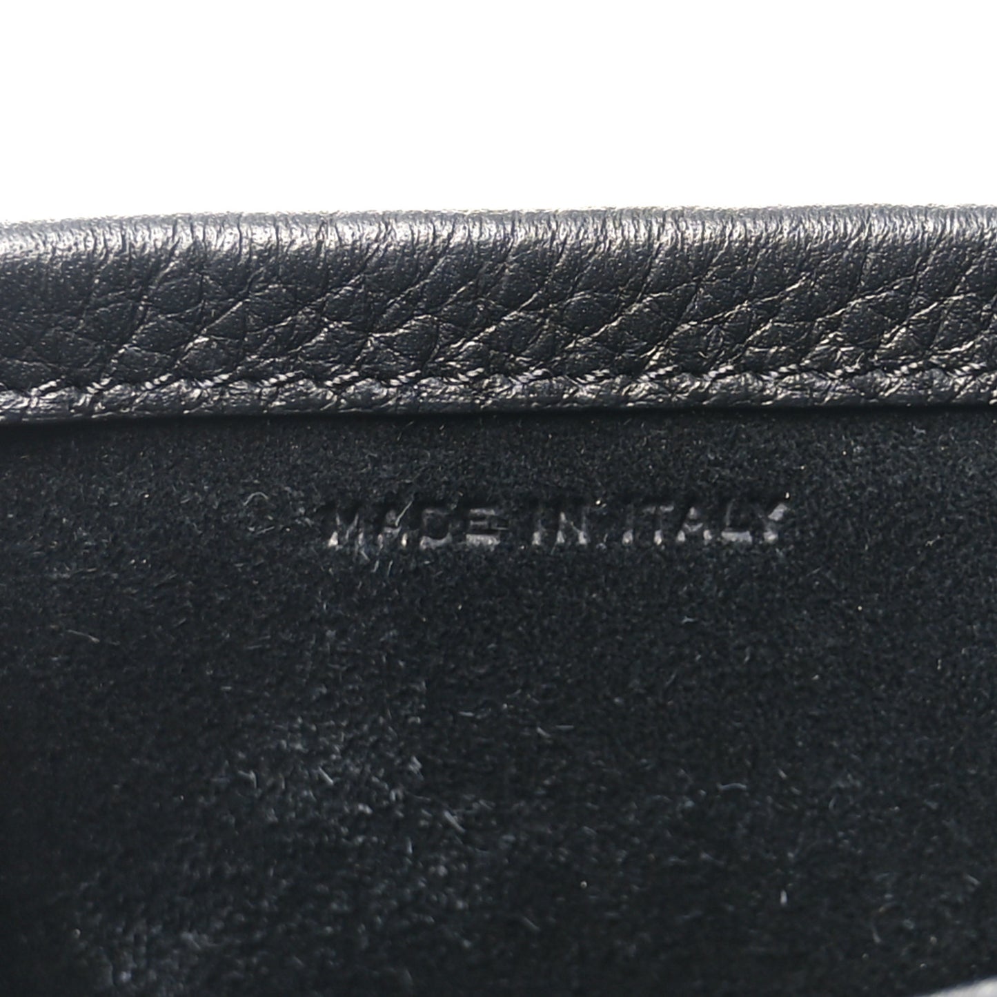 Grained Calfskin Medium N/S Hook Tote Black