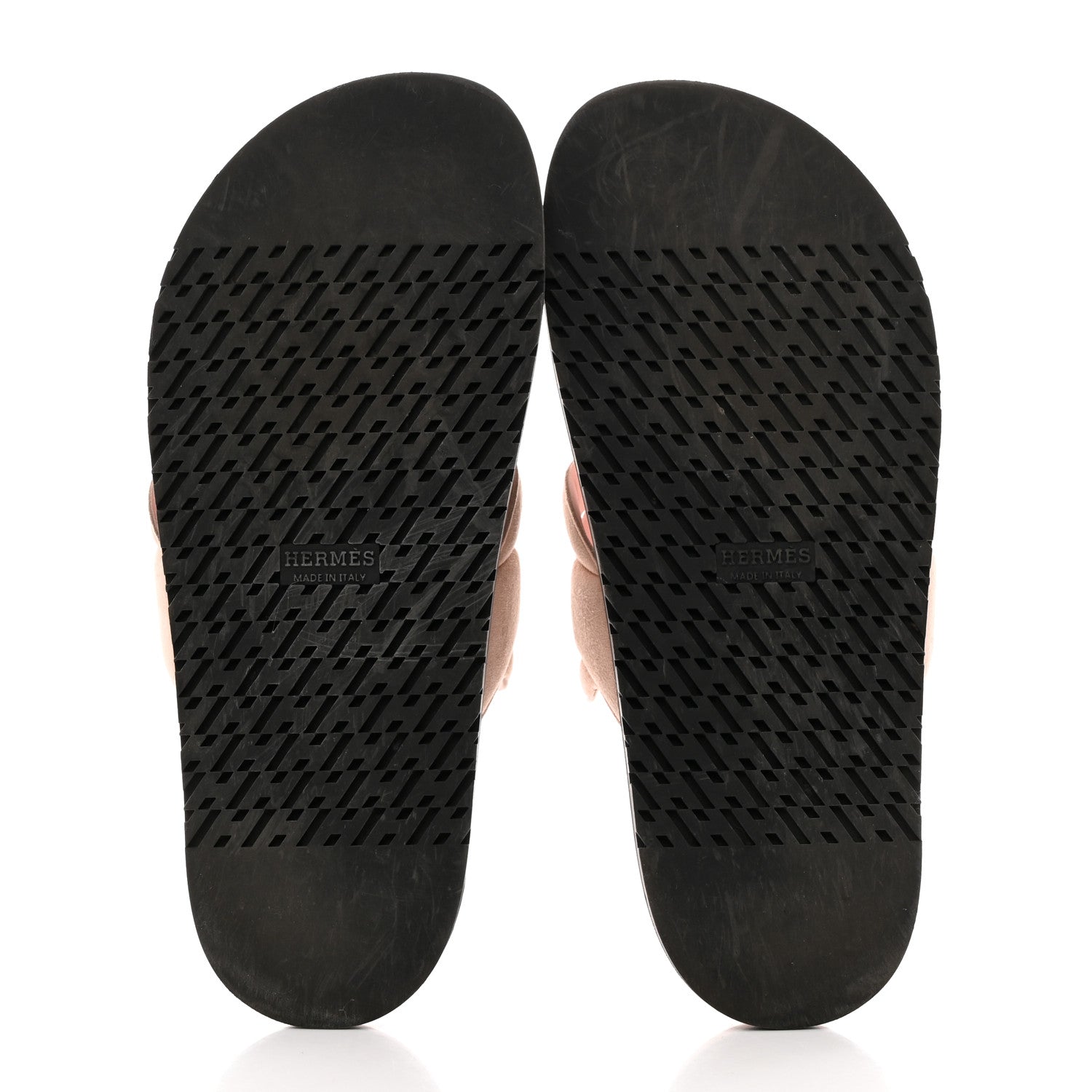 Hermes Suede Goatskin Extra Sandals 39.5 Rose Opaline 5 of 8