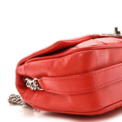 Chanel Lambskin Quilted Medium Icons Secret Label Flap Coral 9 of 10