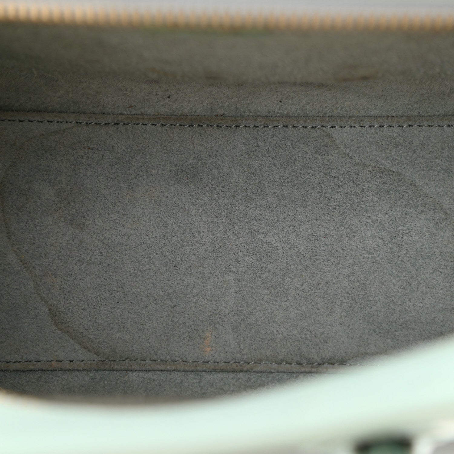 Celine Drummed Calfskin Nano Luggage Almond 8 of 14