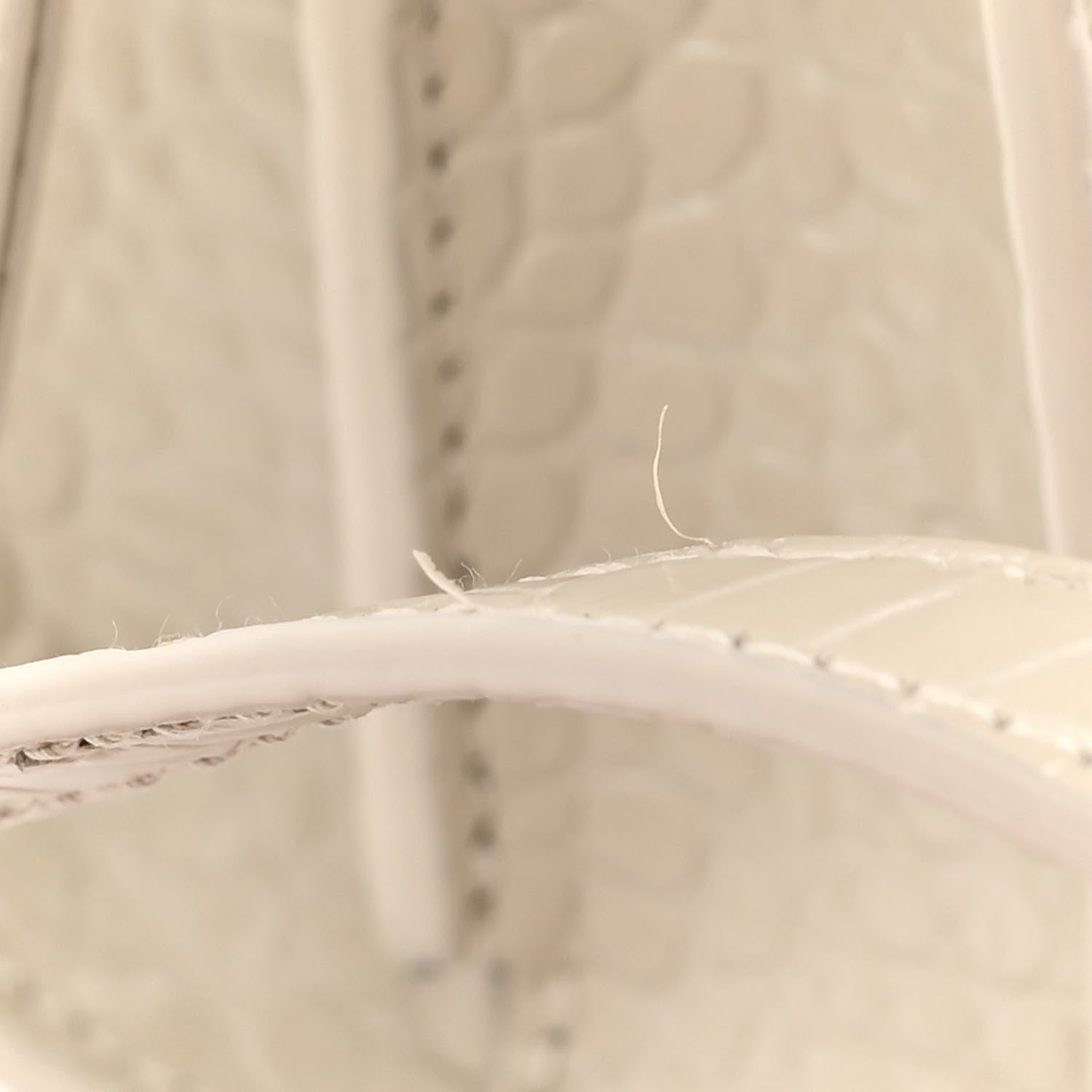 Saint Laurent Crocodile Embossed Mini Classic Monogram Cassandra Top Handle Crema Soft 12 of 15