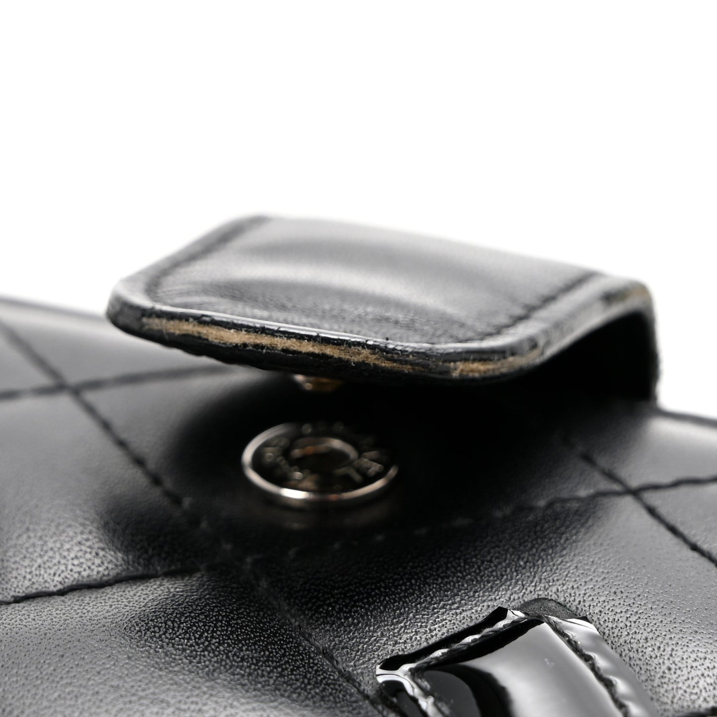 Calfskin Cambon Zipped Pocket Wallet Black