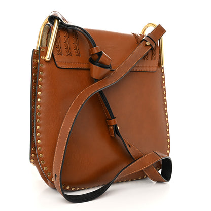 Chloe Calfskin Braided Medium Hudson Shoulder Bag Caramel 3 of 10