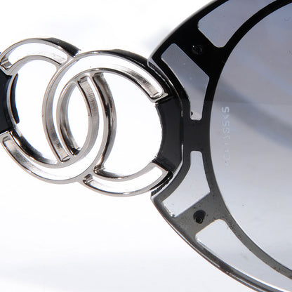 Chanel CC Logo Sunglasses Black 4144 6 of 6