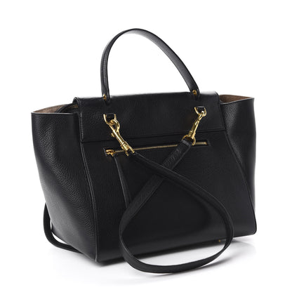 Celine Drummed Calfskin Mini Belt Bag Black 3 of 13