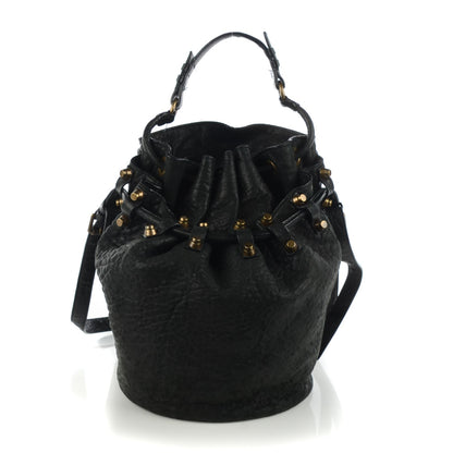 Alexander Wang Pebbled Lambskin Diego Bucket Bag Black Antique Brass Hardware 1 of 7