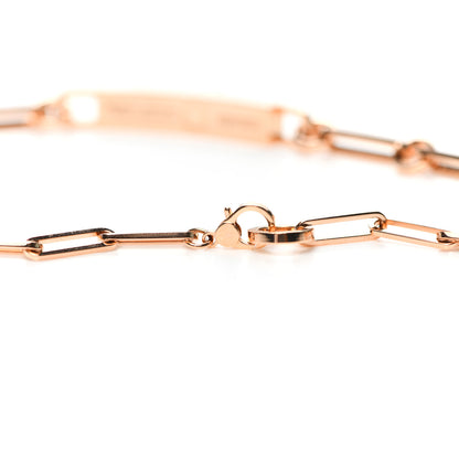 Hermes 18K Rose Gold Diamond Pave Kelly Chaine Choker Necklace 5 of 5