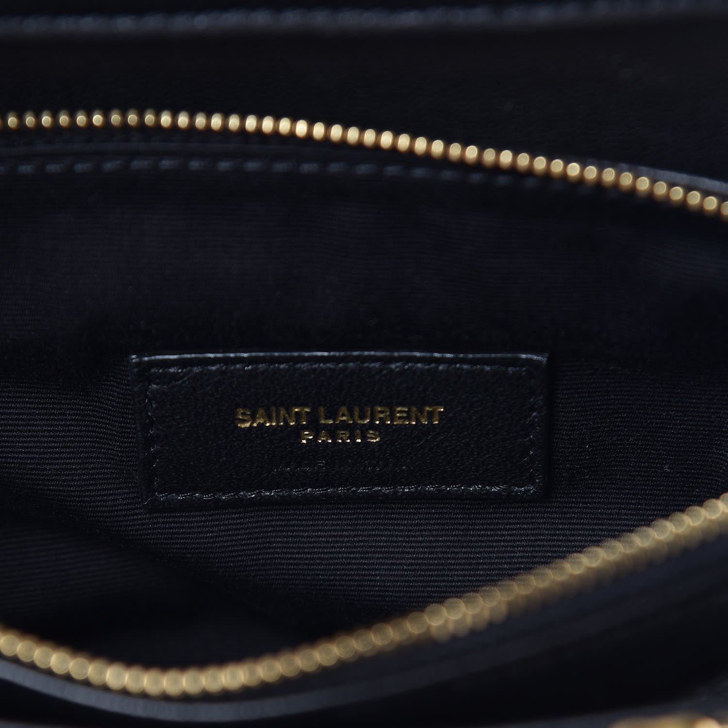 Saint Laurent Lambskin Diamond Quilted Monogram Angie Chain Bag Black 8 of 11
