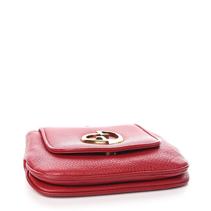 Gucci Pebbled Calfskin Small 1973 Chain Shoulder Bag Red 4 of 11