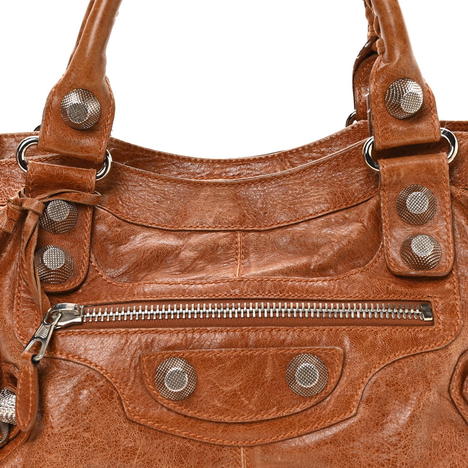 Balenciaga Agneau Giant 21 Silver Hardware City Sienna 9 of 12
