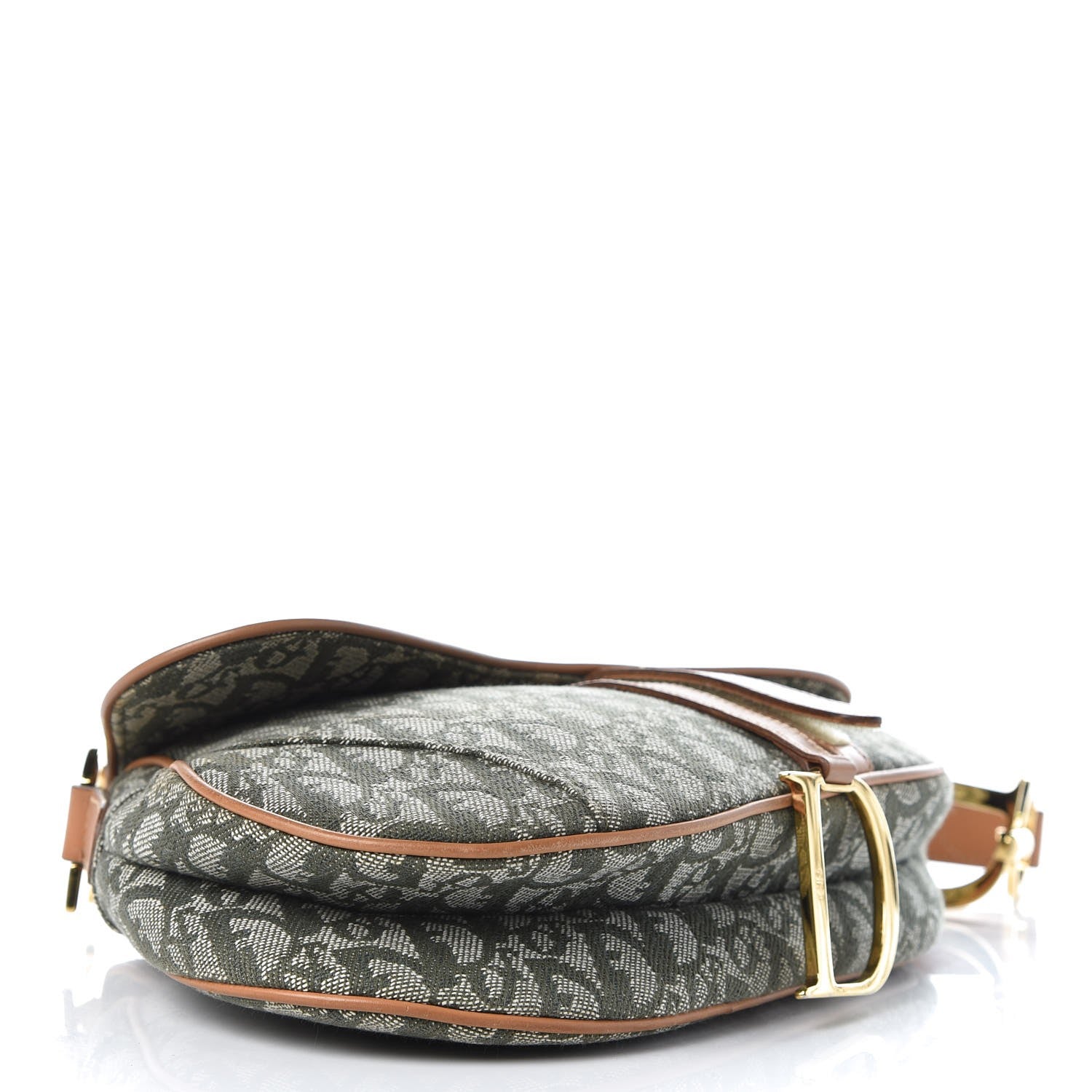 Christian Dior Monogram Saddle Bag Green 4 of 7