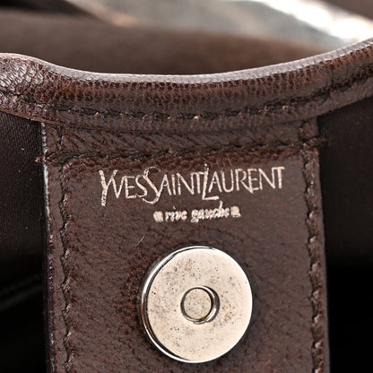 Saint Laurent Suede Mombasa Hobo Brown 6 of 12