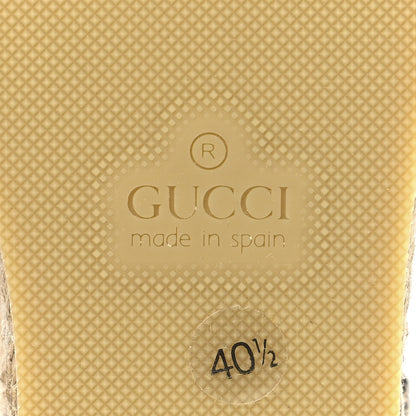 Gucci Nappa Matelasse GG Marmont Ankle Wrap Platform 35/120mm Espadrille Wedges 40.5 Black 9 of 10