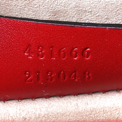 Gucci Calfskin Mini Sylvie Chain Shoulder Bag Hibiscus Red 9 of 14