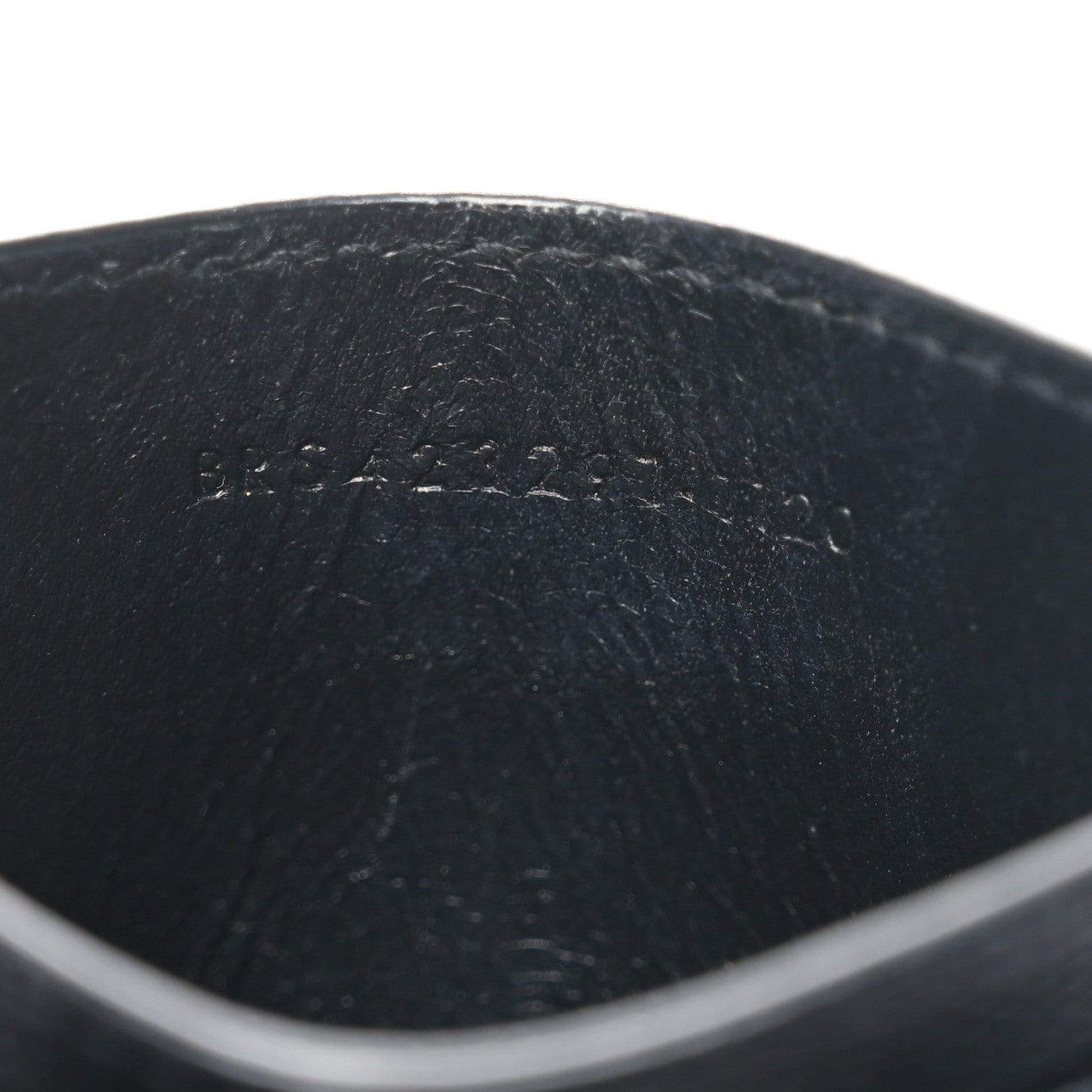 Saint Laurent Grain De Poudre Matelasse Chevron Monochrome Monogram Credit Card Case Black 7 of 7