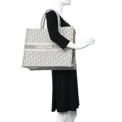 Christian Dior Oblique Large Book Tote Grey 2 of 14