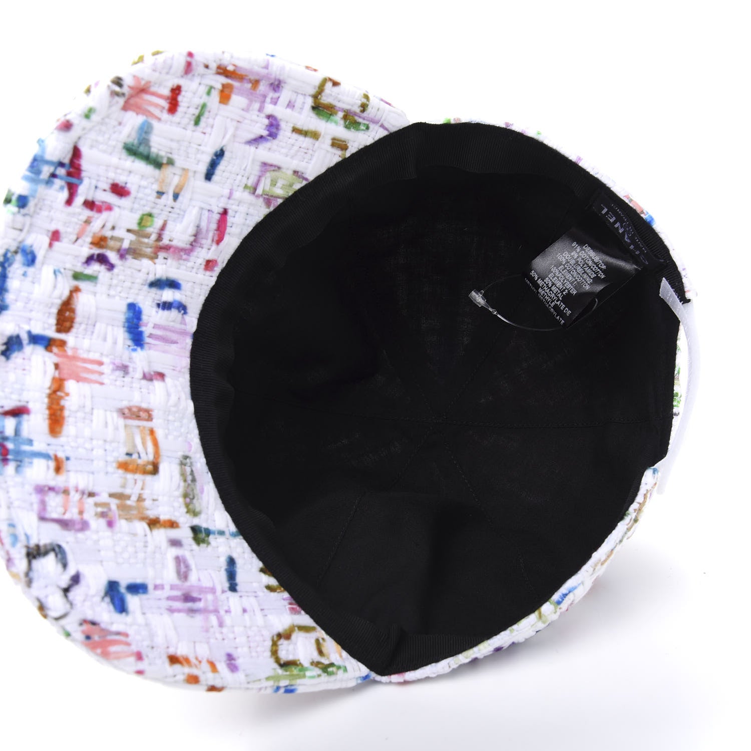 Chanel Tweed Cap Hat Multicolor 6 of 8