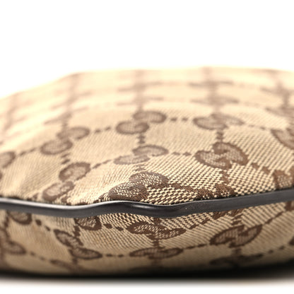 Gucci Monogram Web Small Flat Messenger Bag Brown 9 of 11