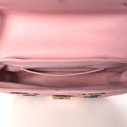 Louis Vuitton Calfskin Leopard Print New Wave Chain PM Light Pink 4 of 12