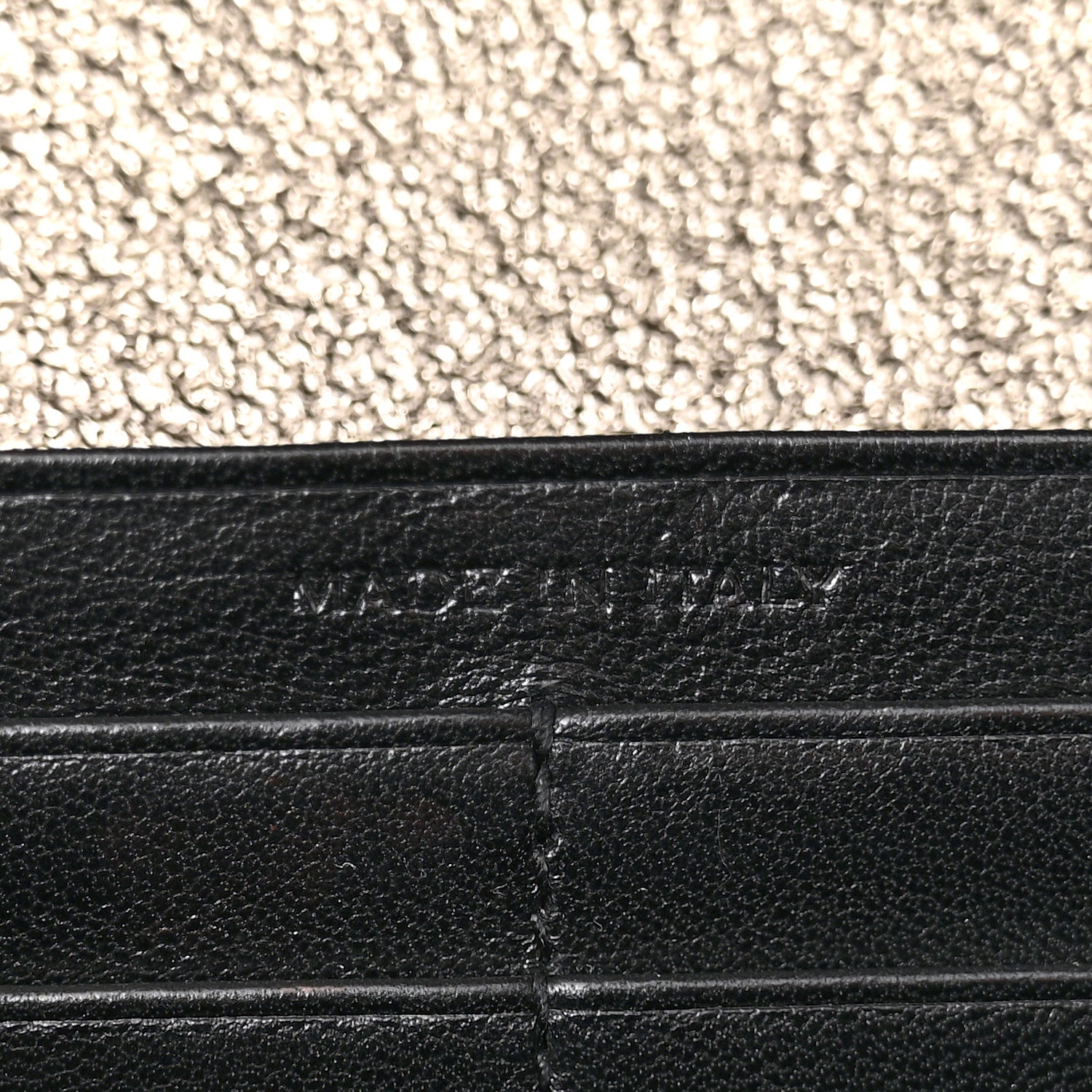 Saint Laurent Grained Metallic Calfskin Monogram Chain Wallet Bronze 7 of 17