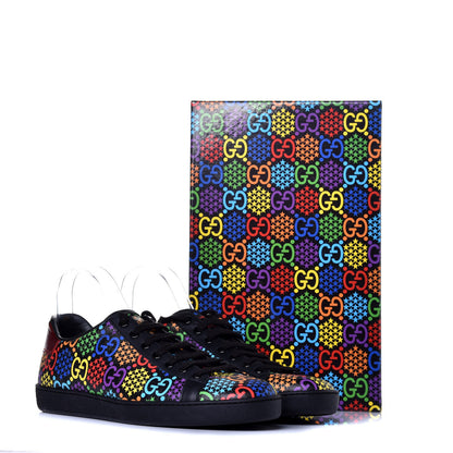 Gucci GG Supreme Monogram Psychedelic Ace Sneakers 41 Black Multicolor 8 of 8
