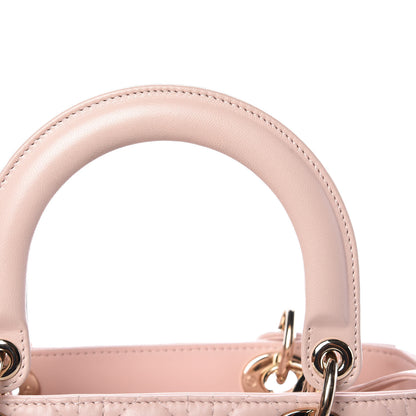 Christian Dior Lambskin Cannage Medium Lady Dior Light Pink 10 of 19