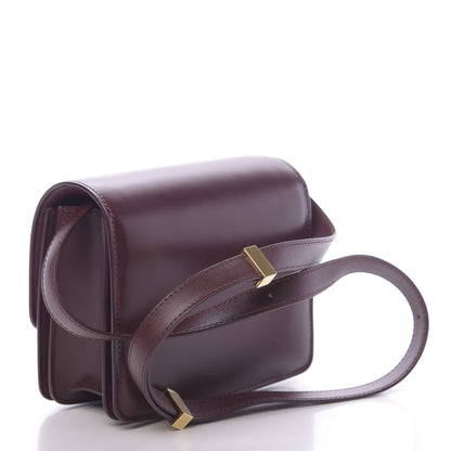 Celine Box Calfskin Small Classic Box Flap Bag Burgundy 3 of 10