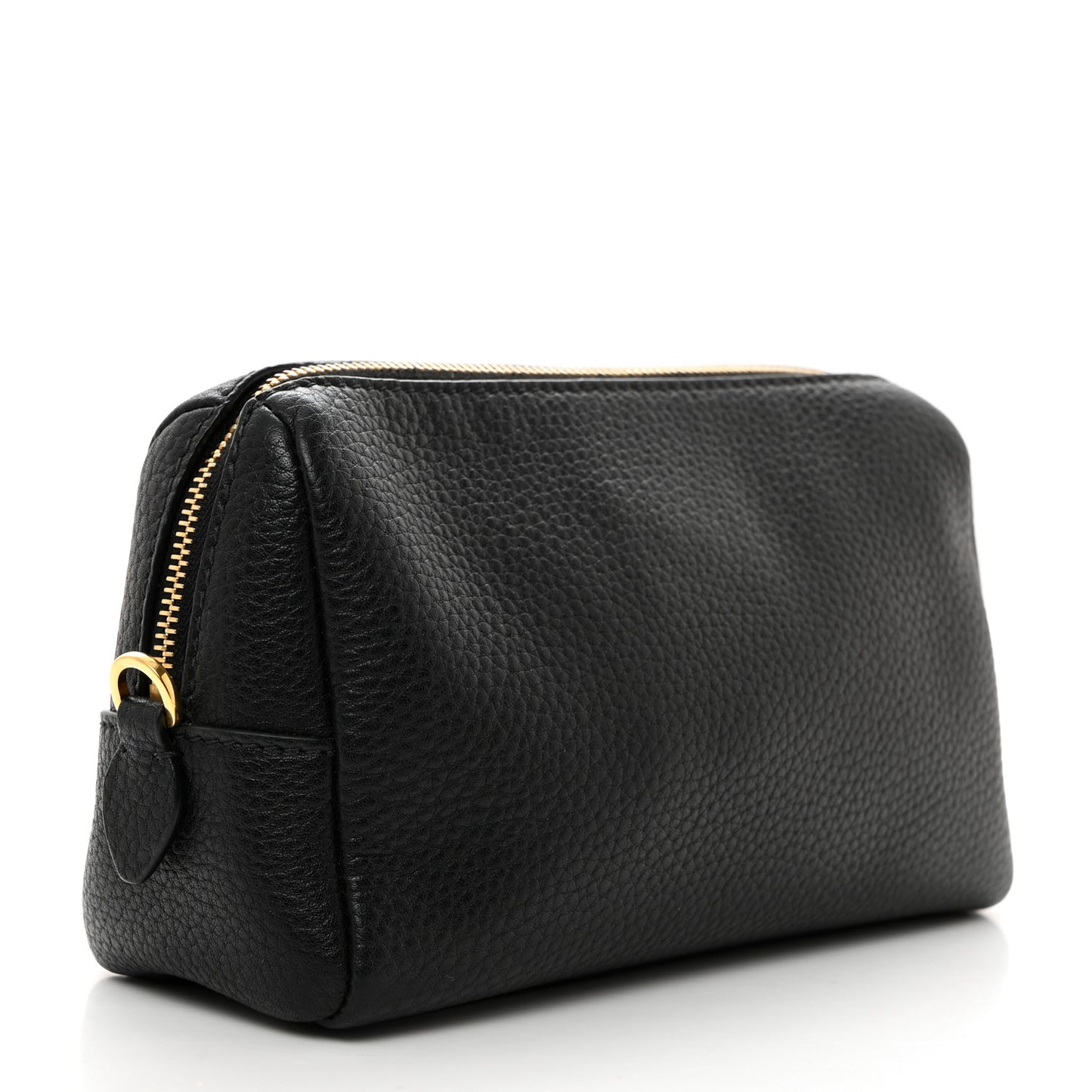 Vitello Daino Cosmetic Pouch Black