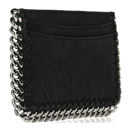 Stella McCartney Shaggy Deer Falabella Card Holder Black 3 of 11