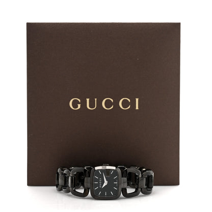 Gucci PVD Stainless Steel 24mm G-Gucci Square Quartz Watch Black 5 of 5