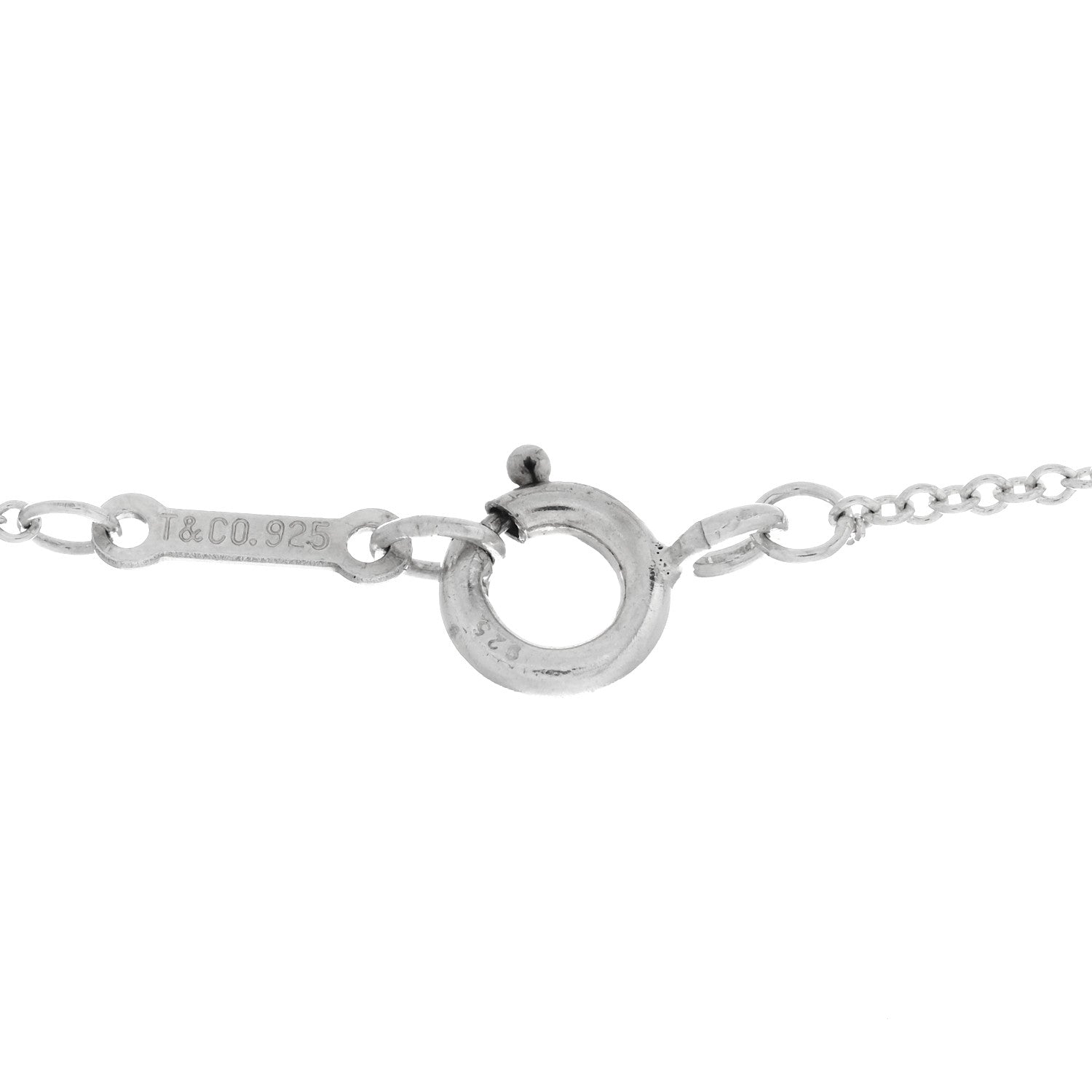 Tiffany Sterling Silver Paloma Picasso Loving Heart Pendant Necklace 4 of 5