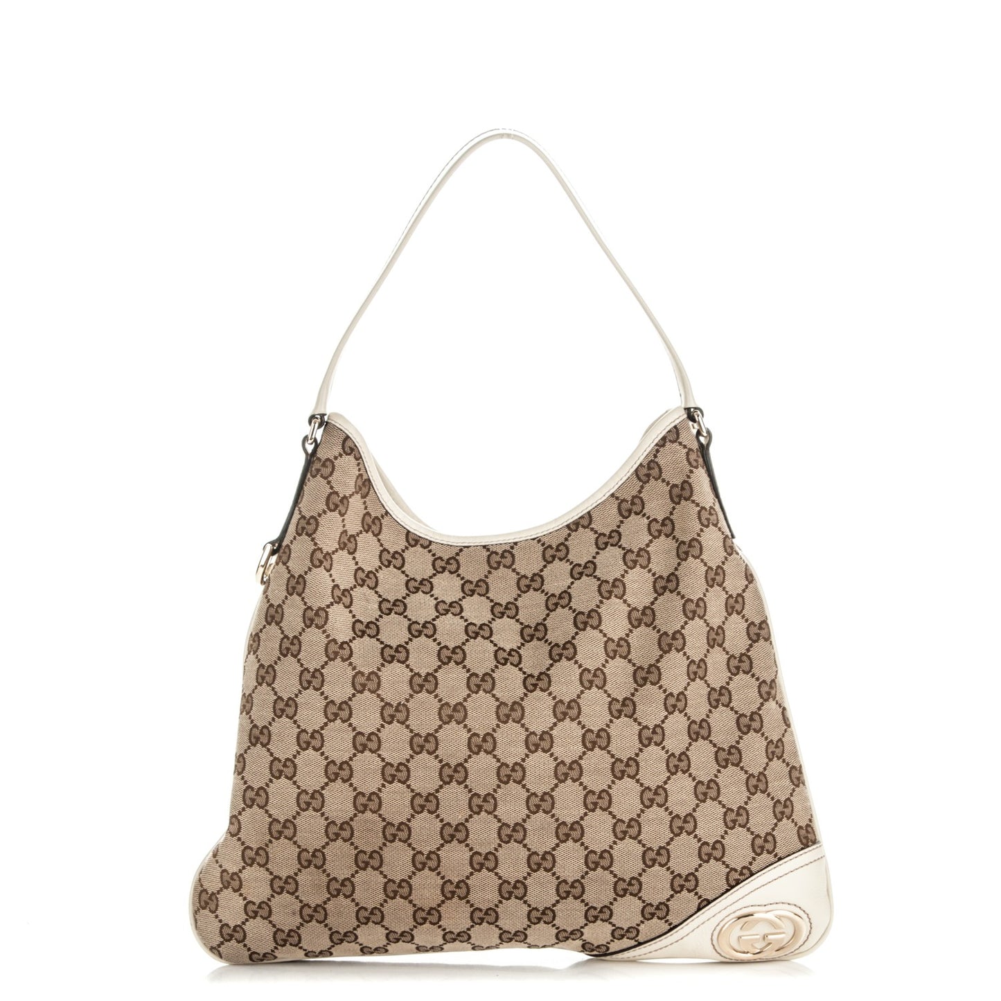 Monogram Medium New Britt Hobo Off White
