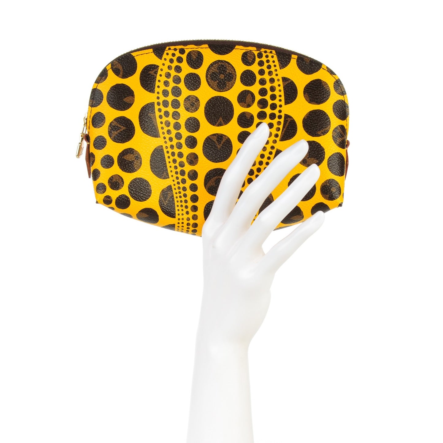 Monogram Kusama Pumpkin Dots Cosmetic Pouch Yellow