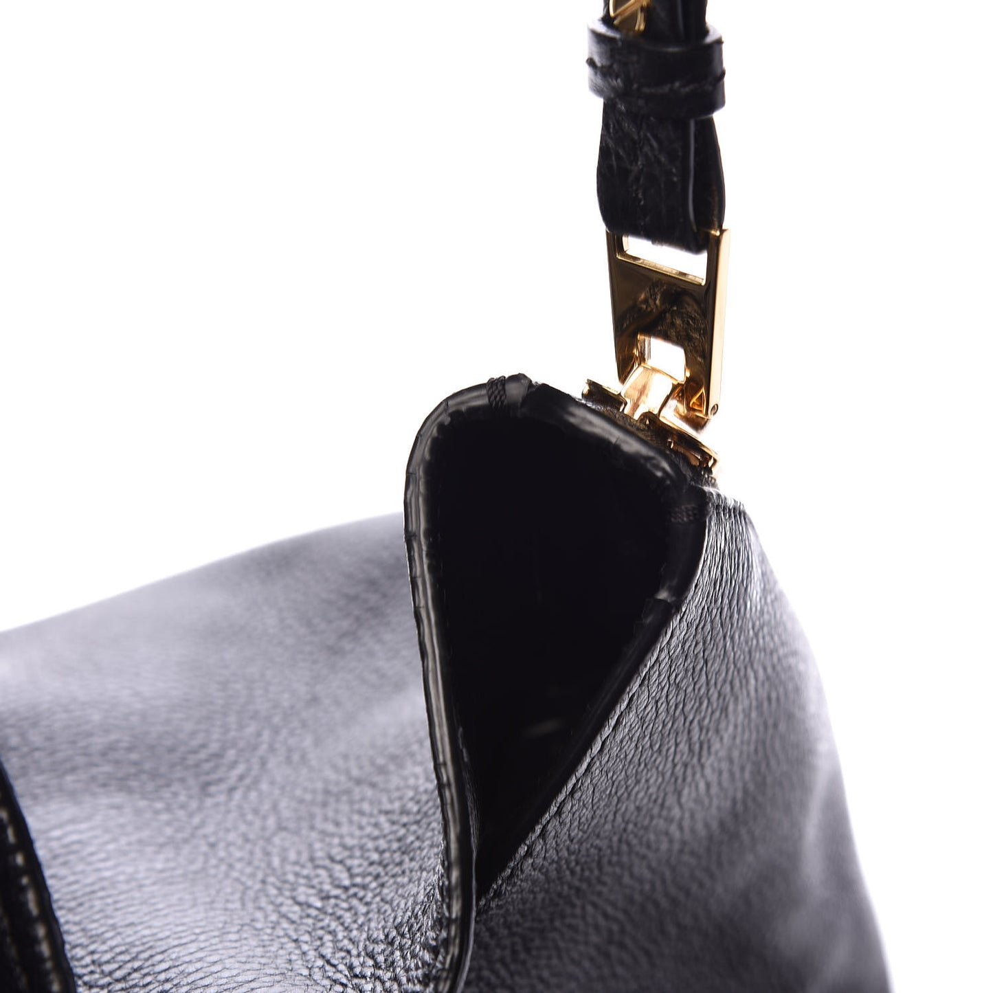 Grained Calfskin Sedgwick Medium Zipper Tote Black