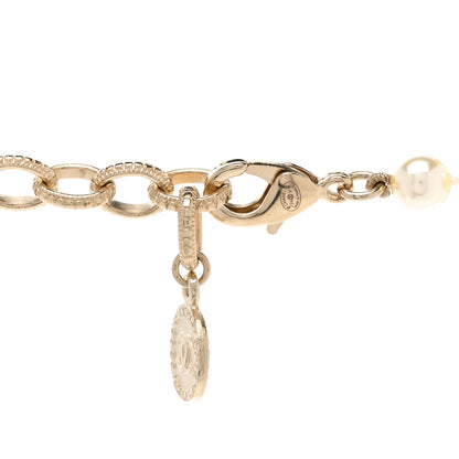 Chanel Graduated Pearl CC Short Necklace Gold 5 of 6