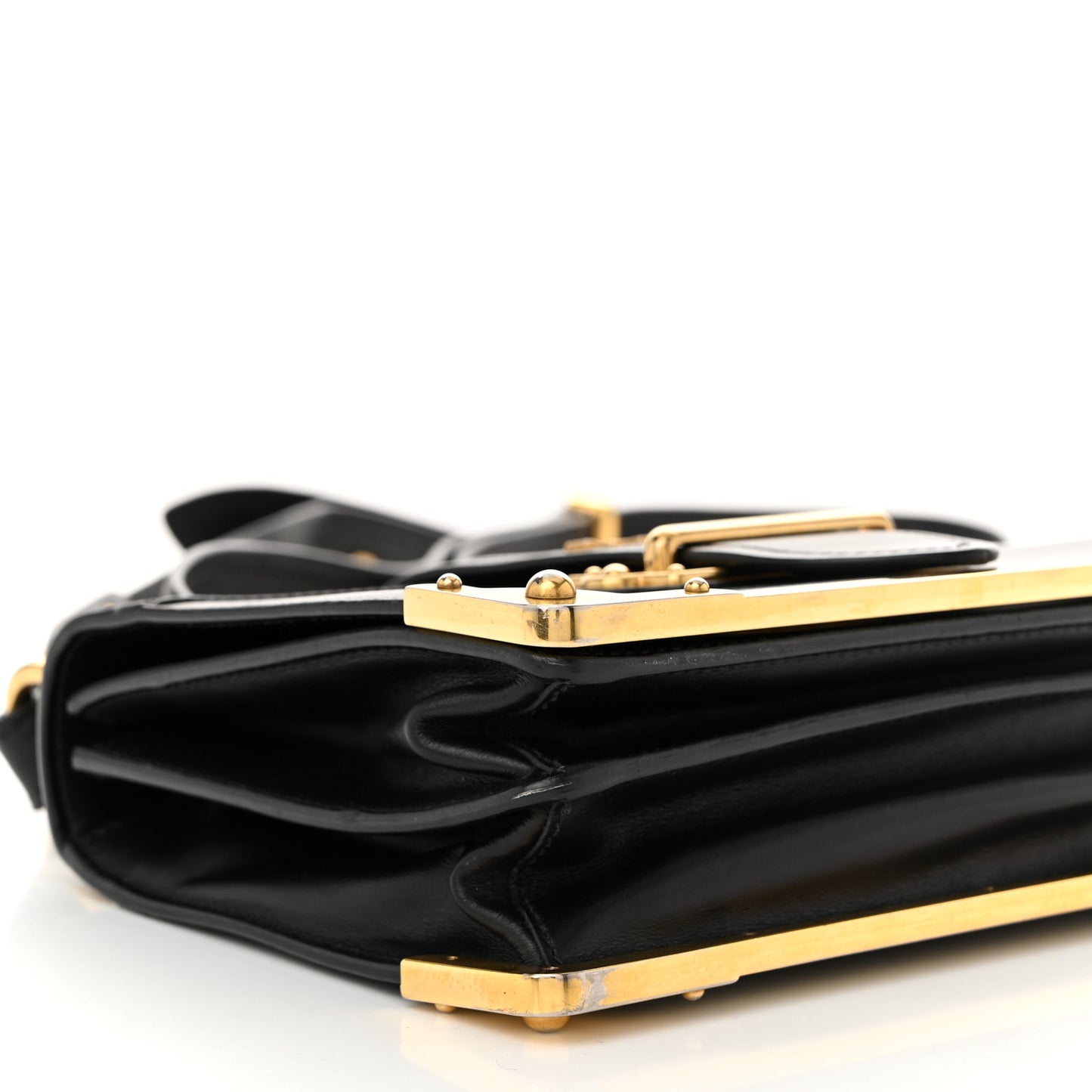 City Calf Saffiano Cahier Bag Black