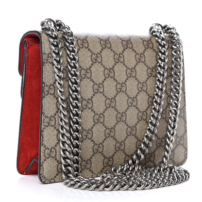 Gucci GG Supreme Monogram Mini Dionysus Shoulder Bag Hibiscus Red 3 of 12