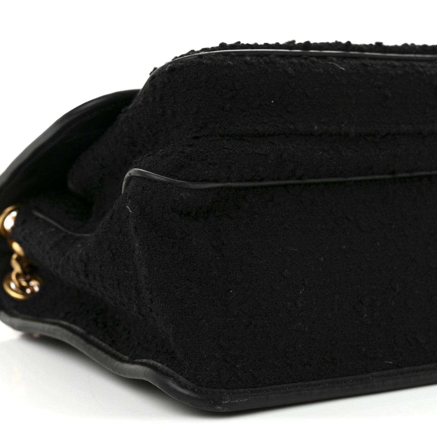 Saint Laurent Boucle Tweed Monogram Medium Niki Chain Satchel Black 9 of 12