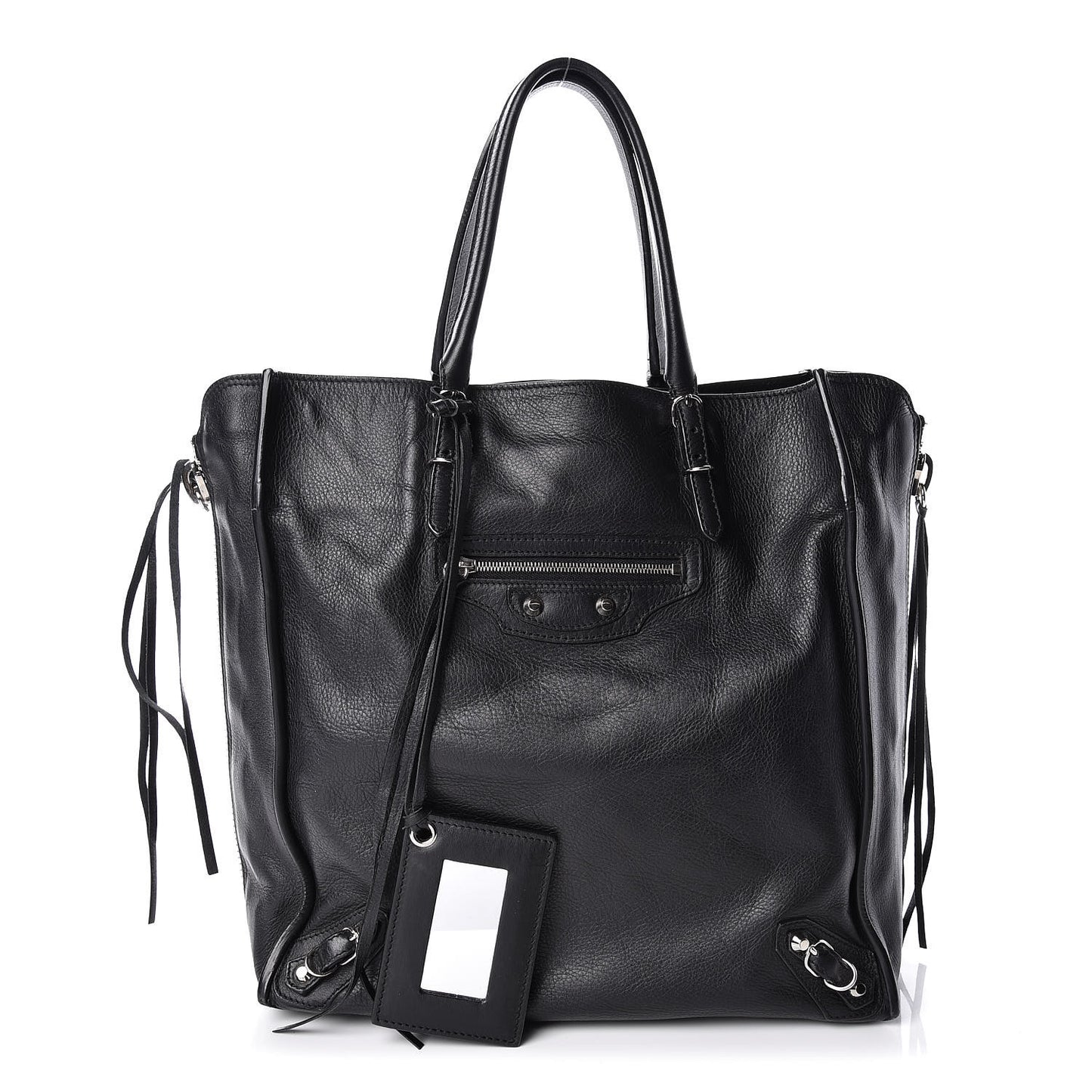 Veau Papier A5 Zip Around Tote Black