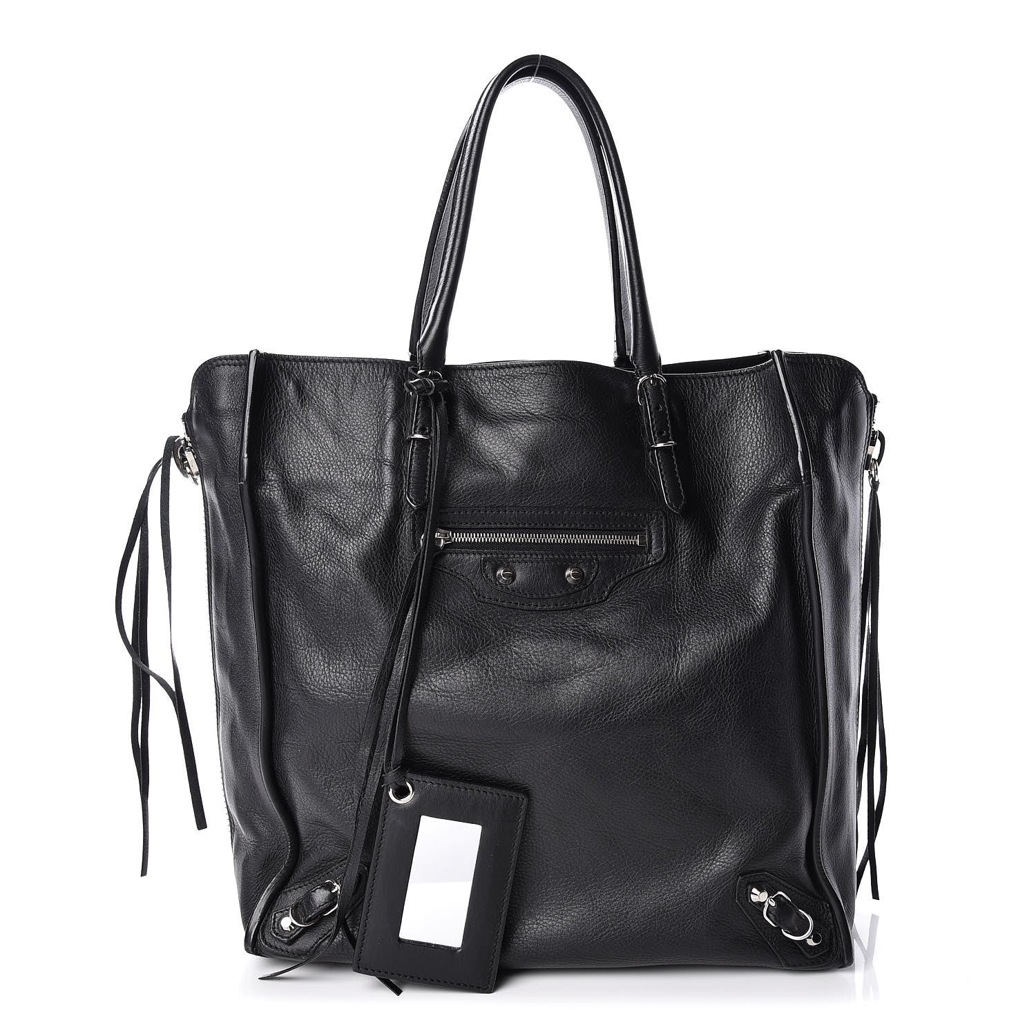 Balenciaga Veau Papier A5 Zip Around Tote Black 1 of 13