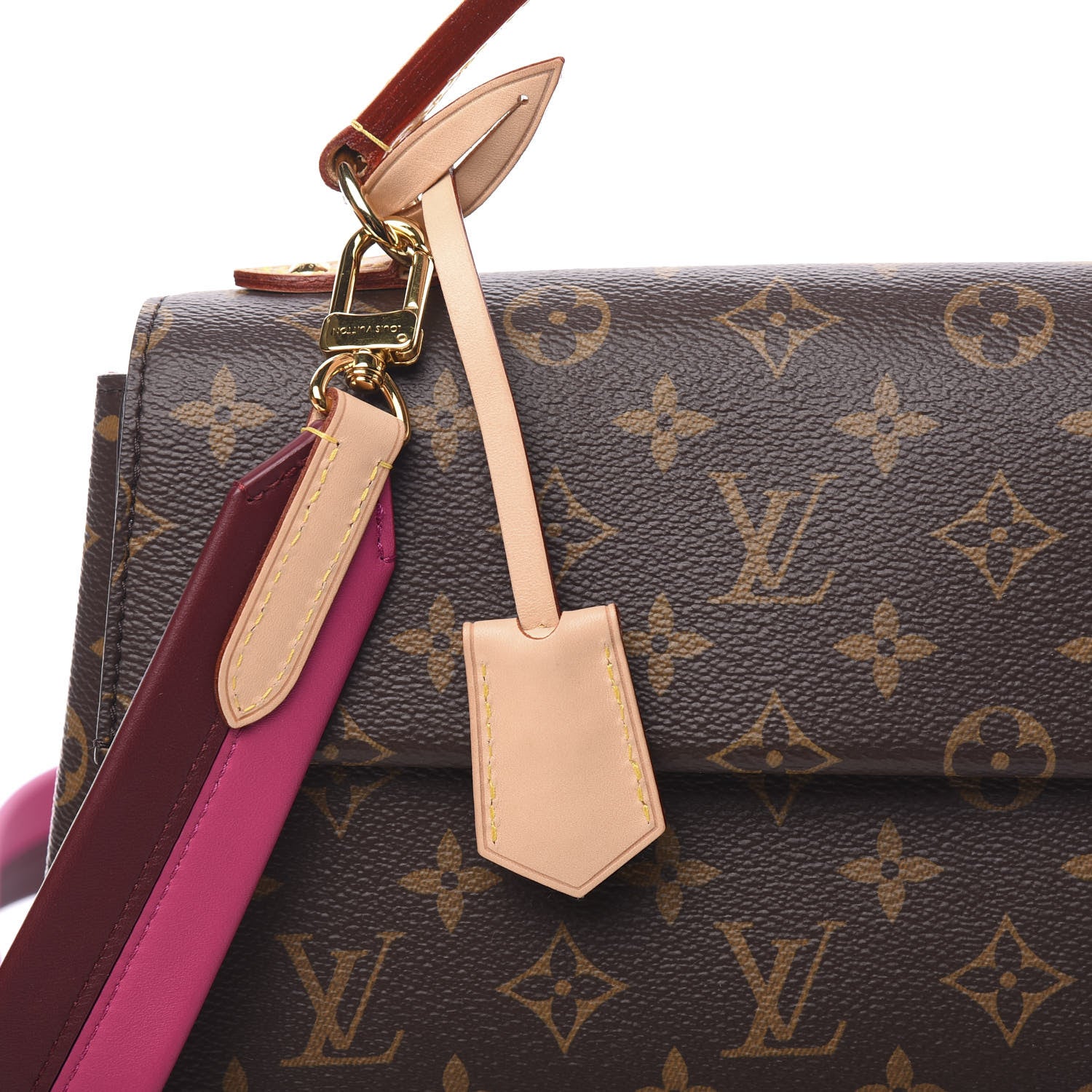 Louis Vuitton Monogram Cluny BB Bordeaux Fuchsia 6 of 9