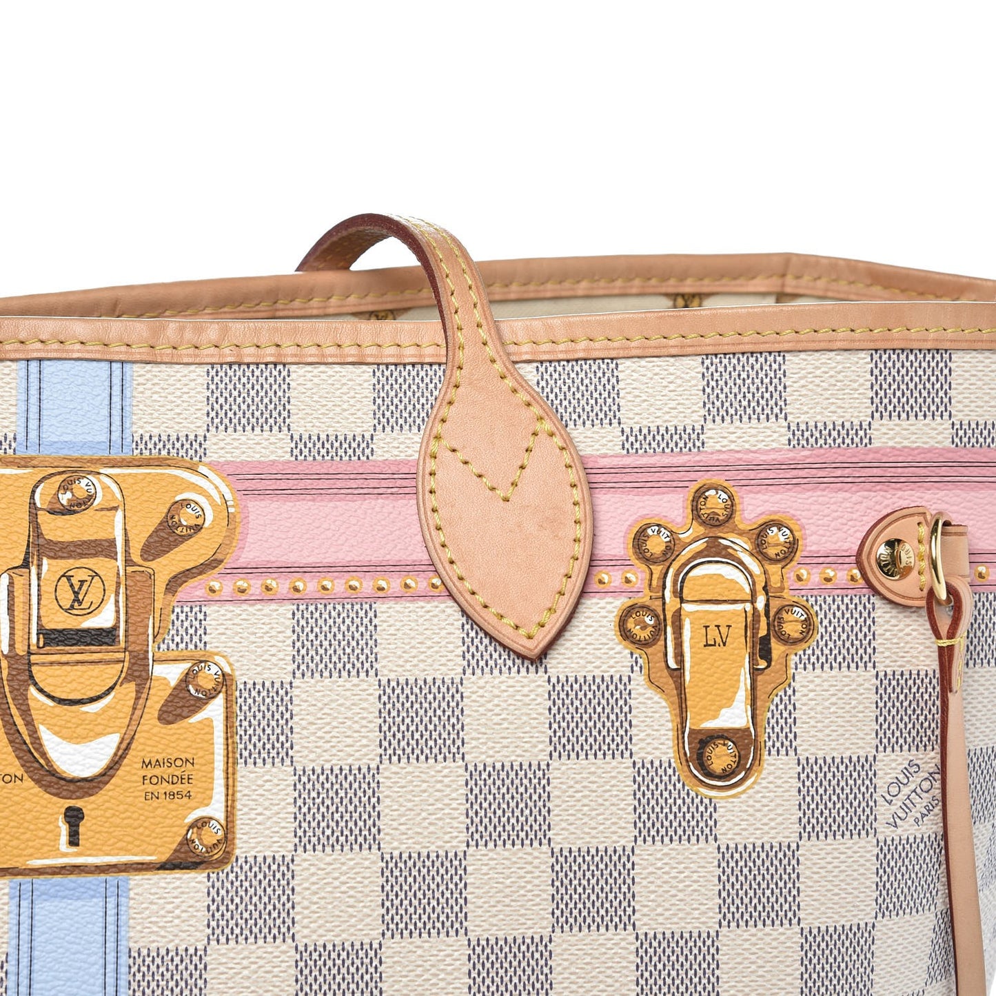 Damier Azur Summer Trunks Neo Neverfull MM