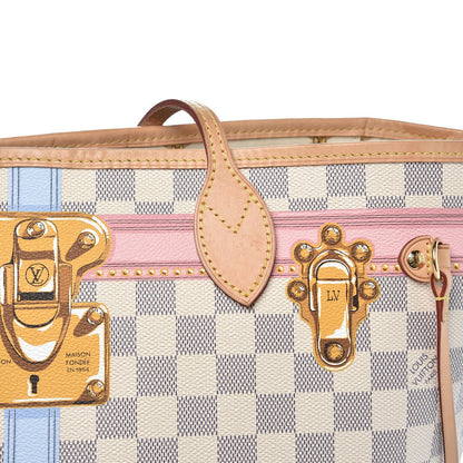 Louis Vuitton Damier Azur Summer Trunks Neo Neverfull MM 13 of 13