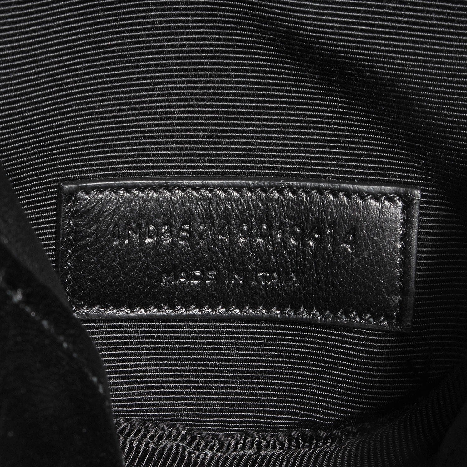 Saint Laurent Bubble Croc-Effect Leather Small Crossbody Black 8 of 8