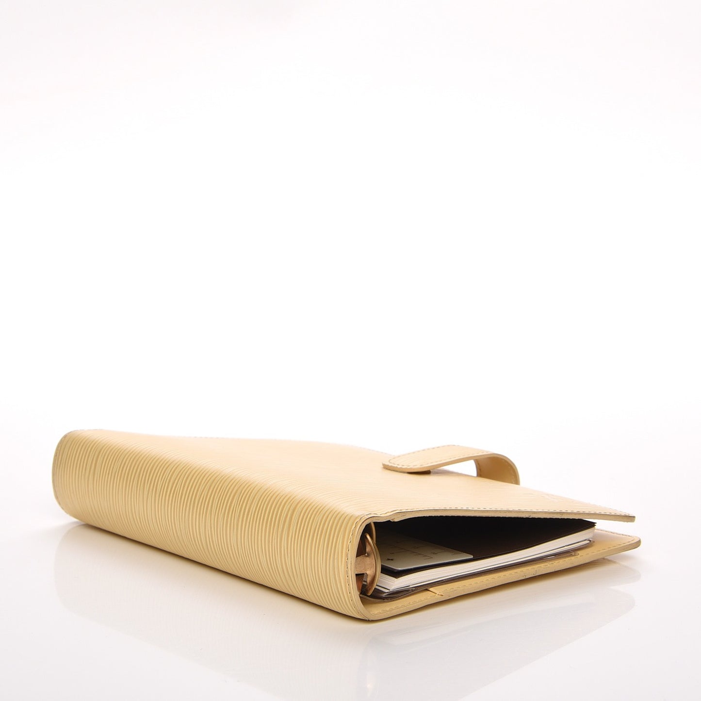 Epi Medium Ring Agenda Cover Vanilla